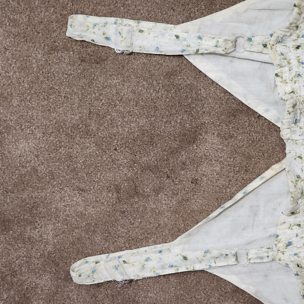 Spring Elegant Cream Floral Dress - Picture 8 of 10